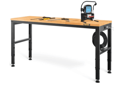 VEVOR établi garage atelier 122x61x97 cm table de travail réglable robuste