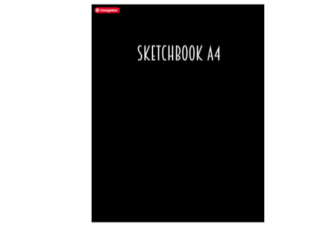 A4 schetsboek voor vrije verkenning van ideeën, voor vrije creaties